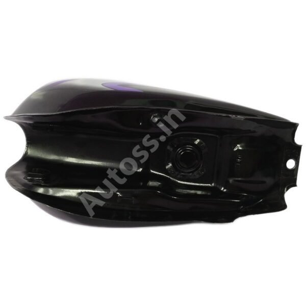 HERO Splendor Plus Alloy Wheel Petrol Tank BLACK and PURPLE - Image 3