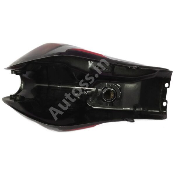 BAJAJ Platina Comfort Petrol Tank BLACK and RED - Image 3