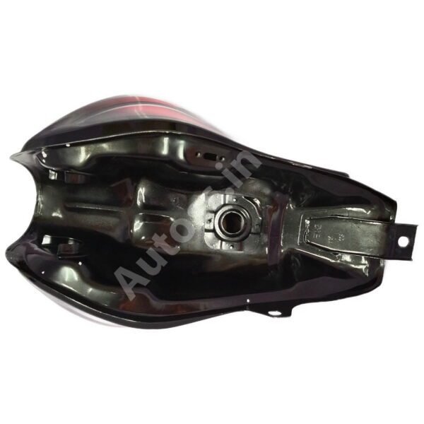 BAJAJ Discover 100 Petrol Tank BLACK and RED - Image 3
