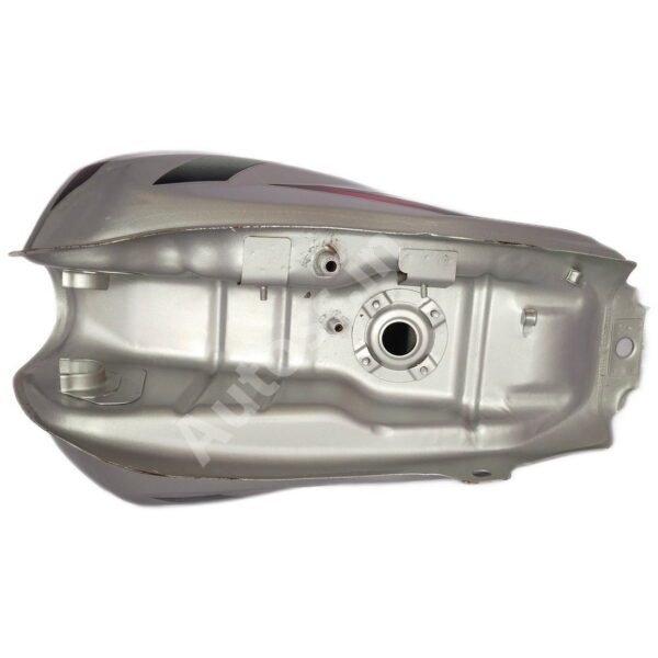 HERO SUPER SPLENDOR T2 Petrol Tank SILVER and RED - Image 3