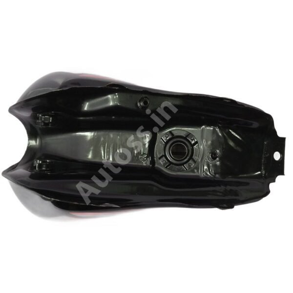 HERO PASSION PRO 2016 Petrol Tank BLACK and RED - Image 3