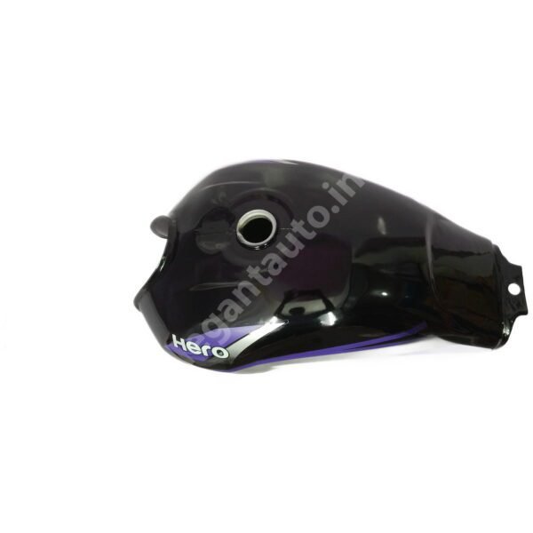 HERO HF Deluxe PETROL TANK BLACK and BLUE - Image 2