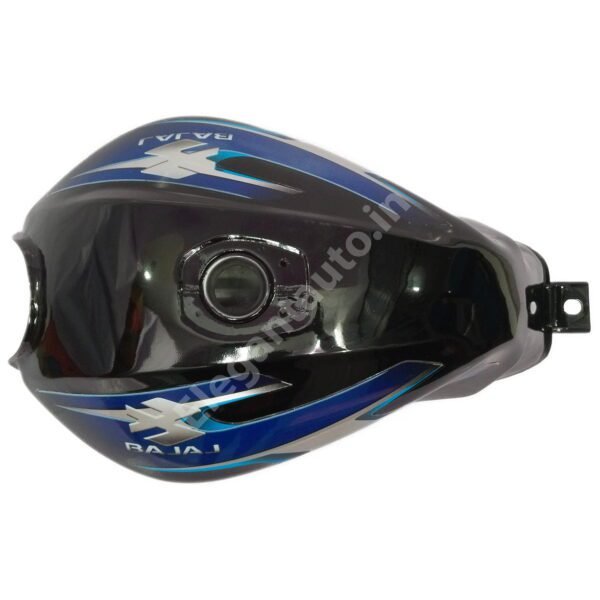 BAJAJ Discover 125 Petrol Tank BLACK and BLUE - Image 2