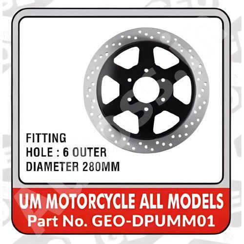 DISC BRAKE UM MOTORCYCLE ALL MODELS