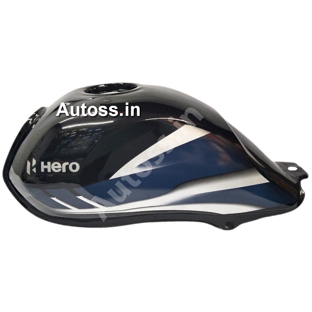 HERO HFDX BS6 BLACK NEXUS Petrol Tank BLUE